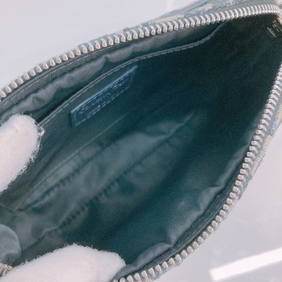 MS0448 Dior 迪奧 緹花布藍色斜肩包 Multifunctional Crossbody Oblique Jacquard Blue x PHW-12
