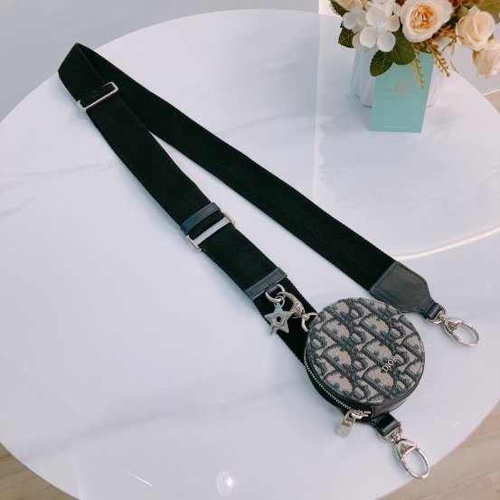 MS0448 Dior 迪奧 緹花布藍色斜肩包 Multifunctional Crossbody Oblique Jacquard Blue x PHW-13