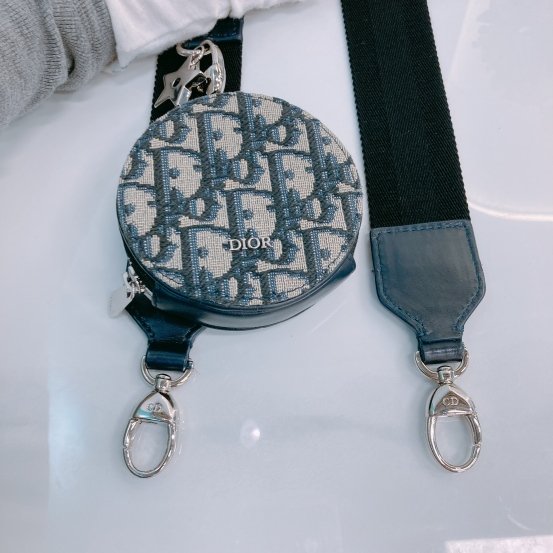 MS0448 Dior 迪奧 緹花布藍色斜肩包 Multifunctional Crossbody Oblique Jacquard Blue x PHW-14