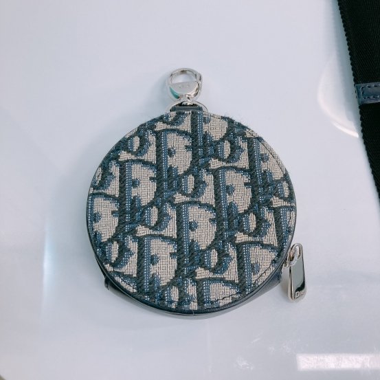 MS0448 Dior 迪奧 緹花布藍色斜肩包 Multifunctional Crossbody Oblique Jacquard Blue x PHW-16