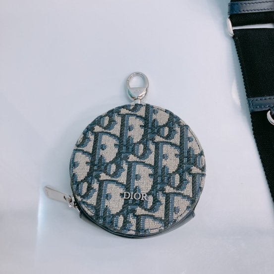 MS0448 Dior 迪奧 緹花布藍色斜肩包 Multifunctional Crossbody Oblique Jacquard Blue x PHW-17