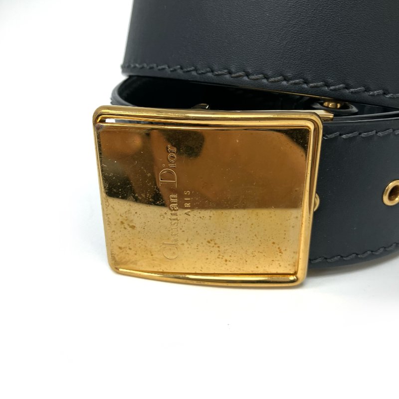 △ Christian Dior 迪奧 Montaigne 30 Navy, Beige Canvas, Calfskin Oblique Shoulder Bag 深藍色,米色帆布, 小牛皮肩背袋 -257024875-19