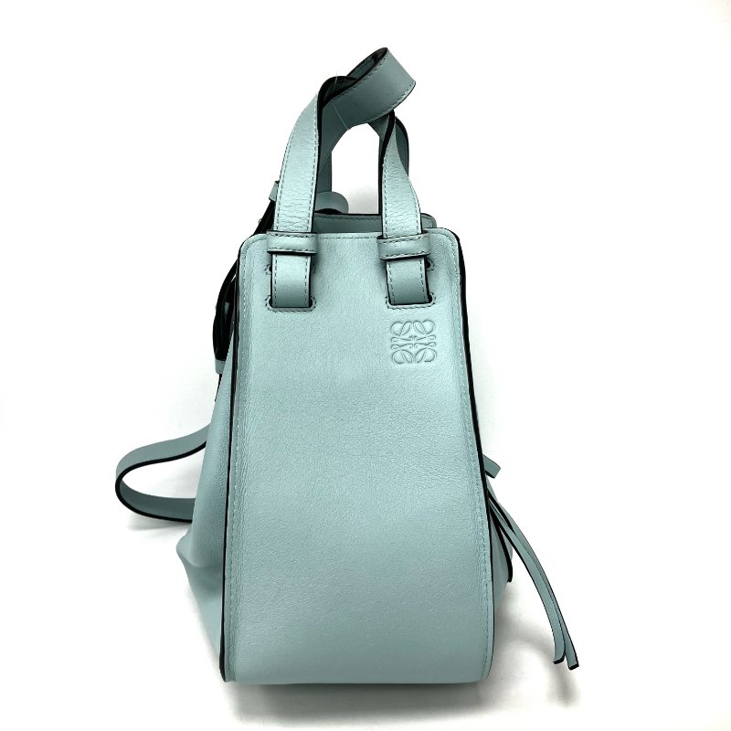 △ Loewe 羅意威 Hammock Light Blue Calfskin Shoulder Bag 淺藍色小牛皮肩背袋 -257024902-1