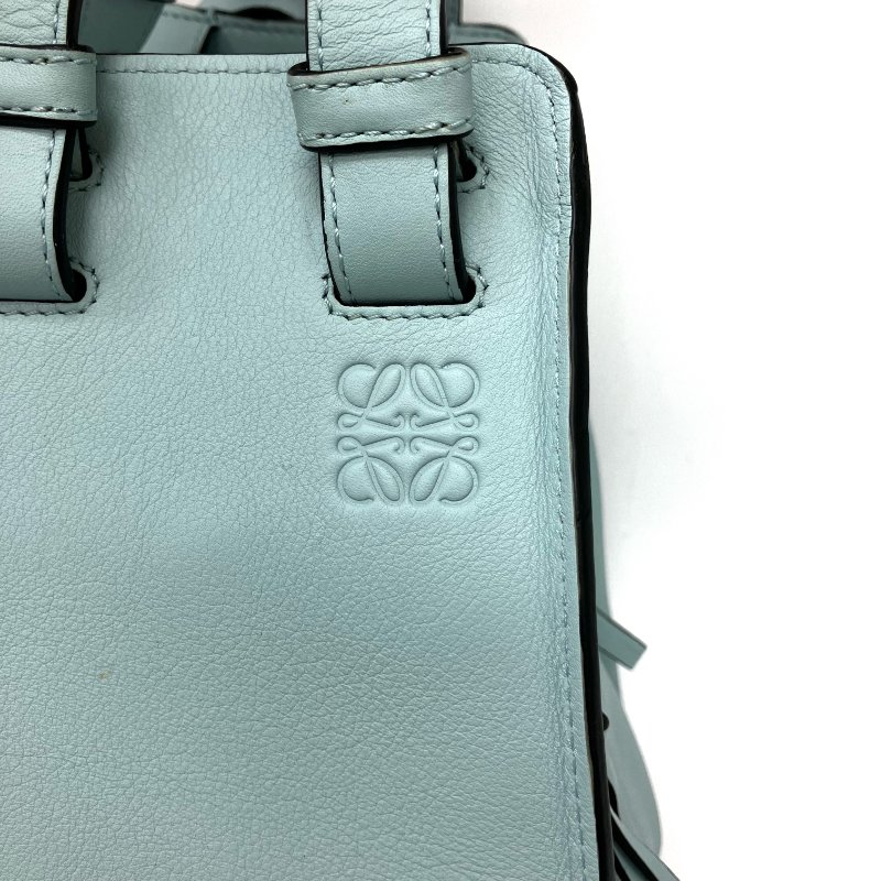 △ Loewe 羅意威 Hammock Light Blue Calfskin Shoulder Bag 淺藍色小牛皮肩背袋 -257024902-5
