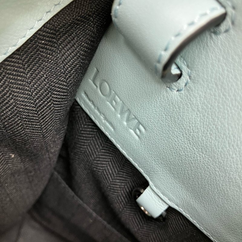 △ Loewe 羅意威 Hammock Light Blue Calfskin Shoulder Bag 淺藍色小牛皮肩背袋 -257024902-20