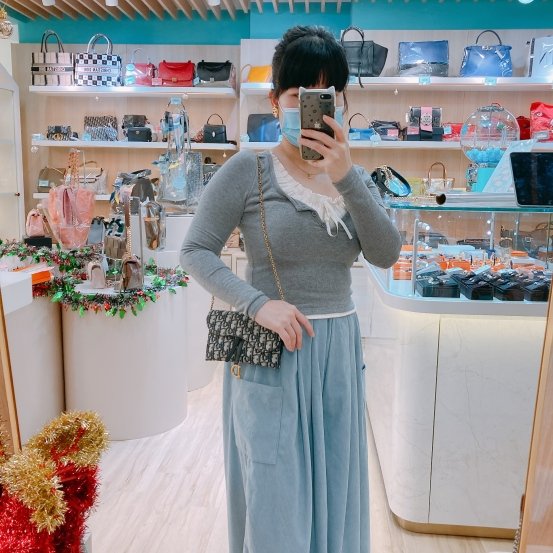 MS0449 Christian Dior迪奧 鏈帶小袋藍色Dior Oblique 緹花 Saddle Pouch With Chain Small Oblique Jacquard Blue-9