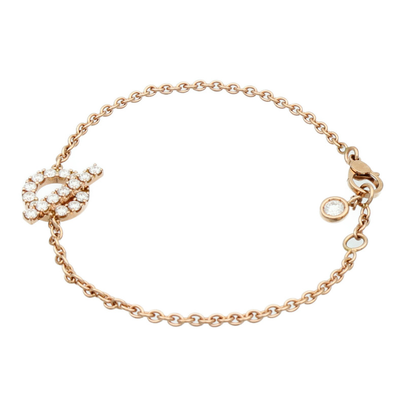HERMES 18K玫瑰金Finesse Bracelet鑽石手鏈-1
