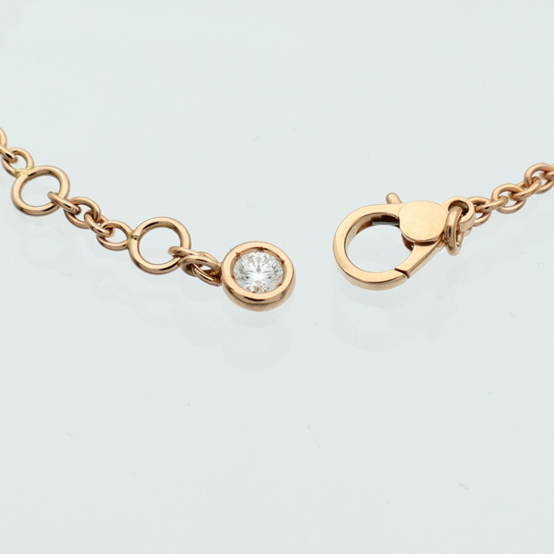 HERMES 18K玫瑰金Finesse Bracelet鑽石手鏈-5