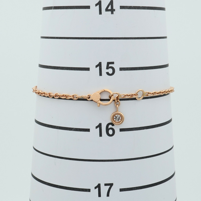 HERMES 18K玫瑰金Finesse Bracelet鑽石手鏈-8