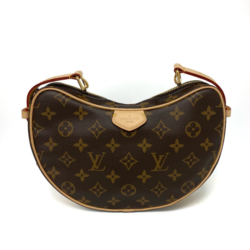 △ Louis Vuitton 路易威登 Croissant MM Brown Coated Canvas Monogram 2Way Bag M46828 啡色塗層帆布經典花紋兩用袋 M46828 -257024979-1