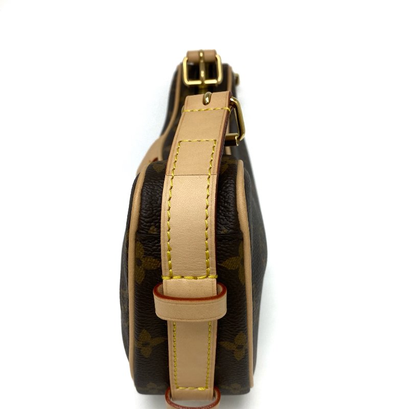 △ Louis Vuitton 路易威登 Croissant MM Brown Coated Canvas Monogram 2Way Bag M46828 啡色塗層帆布經典花紋兩用袋 M46828 -257024979-6