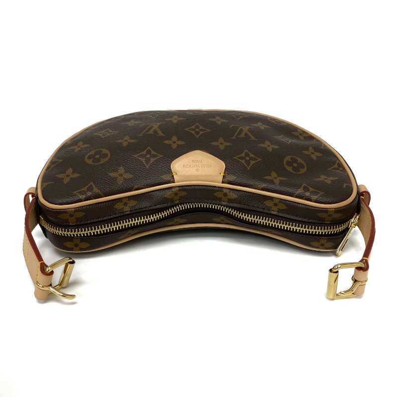 △ Louis Vuitton 路易威登 Croissant MM Brown Coated Canvas Monogram 2Way Bag M46828 啡色塗層帆布經典花紋兩用袋 M46828 -257024979-8