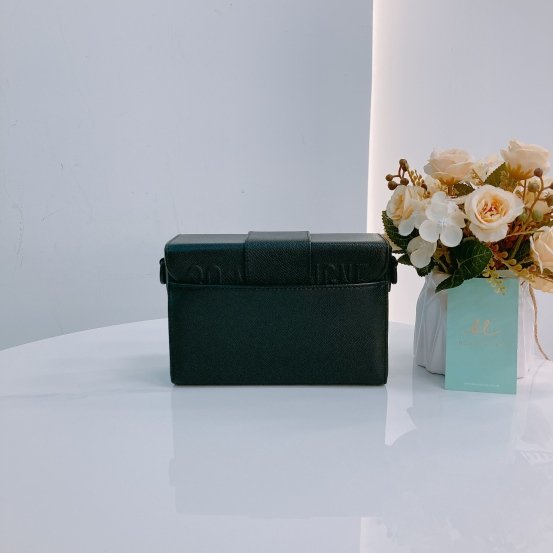 MS0446 Christian Dior迪奧 全黑 蒙田盒子包30 Montaigne Box Mini Calfskin Ultra Matte So Black-2