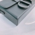 MS0446 Christian Dior迪奧 全黑 蒙田盒子包30 Montaigne Box Mini Calfskin Ultra Matte So Black-9