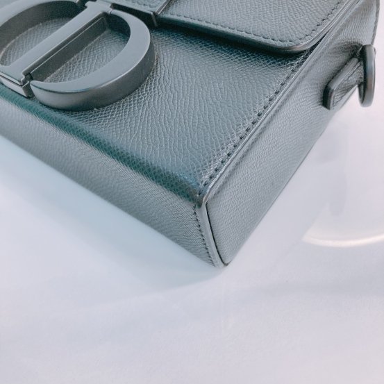 MS0446 Christian Dior迪奧 全黑 蒙田盒子包30 Montaigne Box Mini Calfskin Ultra Matte So Black-12