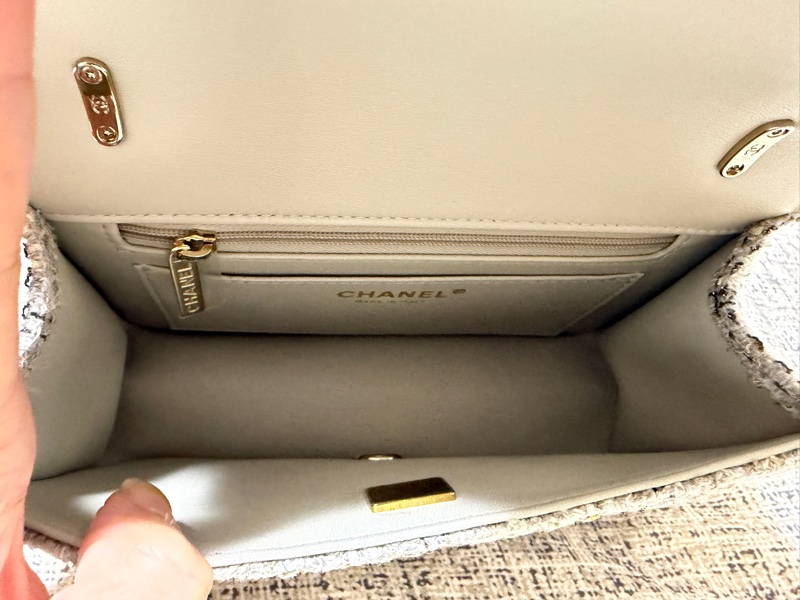 香奈兒chanel25b灰粗花呢-9