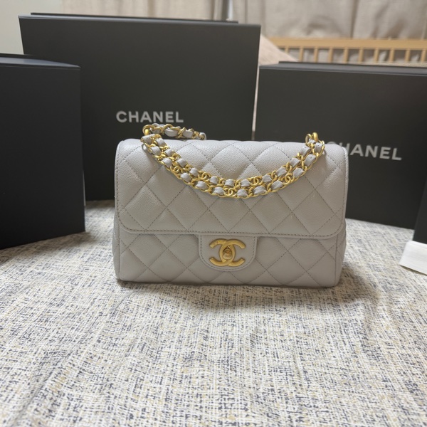 香奈兒chanel25p雙排鏈條口蓋包-5