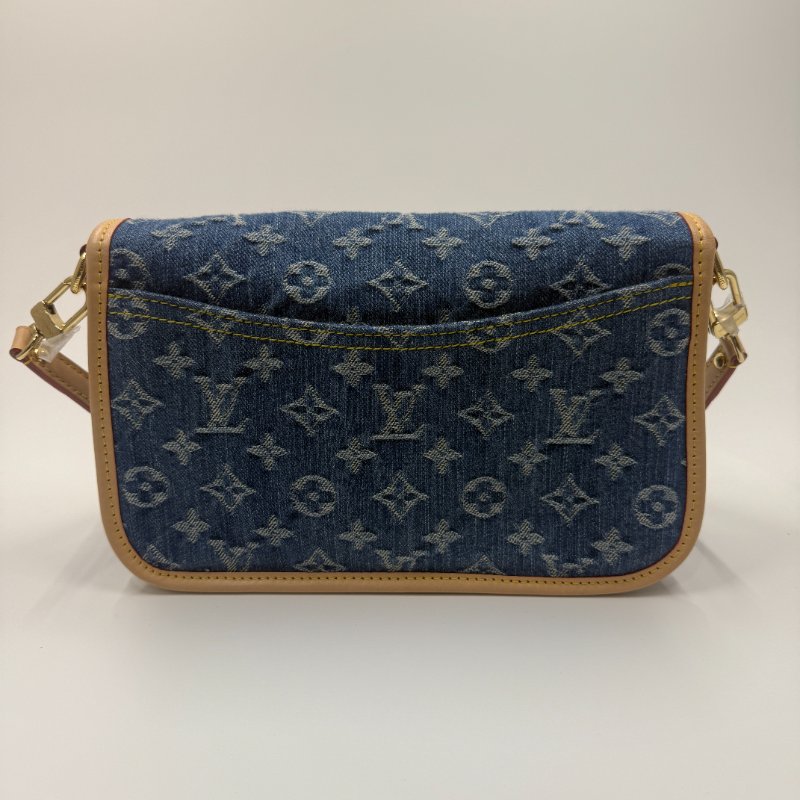 Louis Vuitton 路易威登 DIANE 丹寧牛仔單肩斜挎法棍包-1