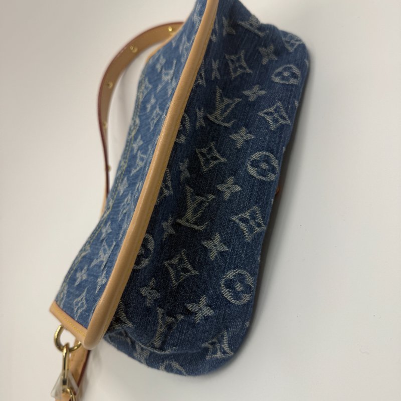 Louis Vuitton 路易威登 DIANE 丹寧牛仔單肩斜挎法棍包-2