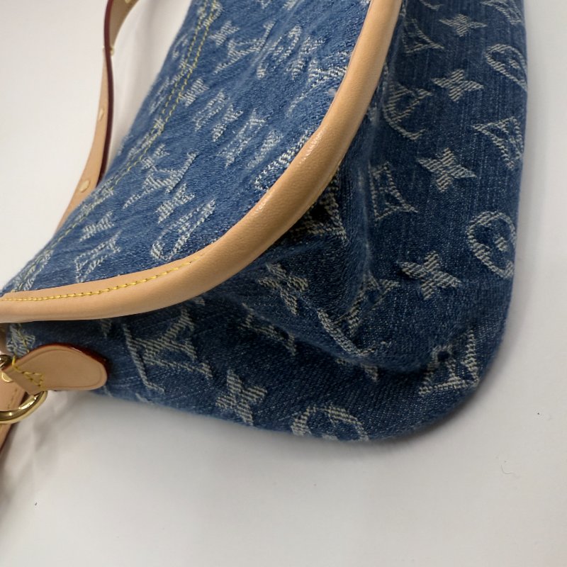 Louis Vuitton 路易威登 DIANE 丹寧牛仔單肩斜挎法棍包-12
