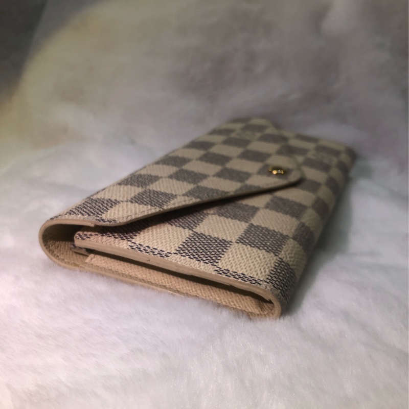 LV Damier Azur Sarah 白棋盤長夾XB534-9