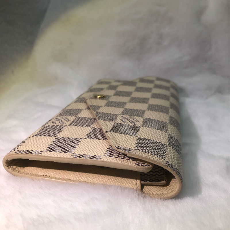 LV Damier Azur Sarah 白棋盤長夾XB534-10