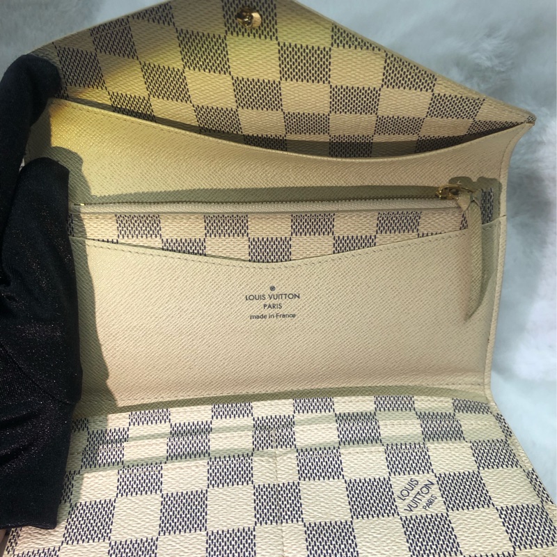 LV Damier Azur Sarah 白棋盤長夾XB534-20