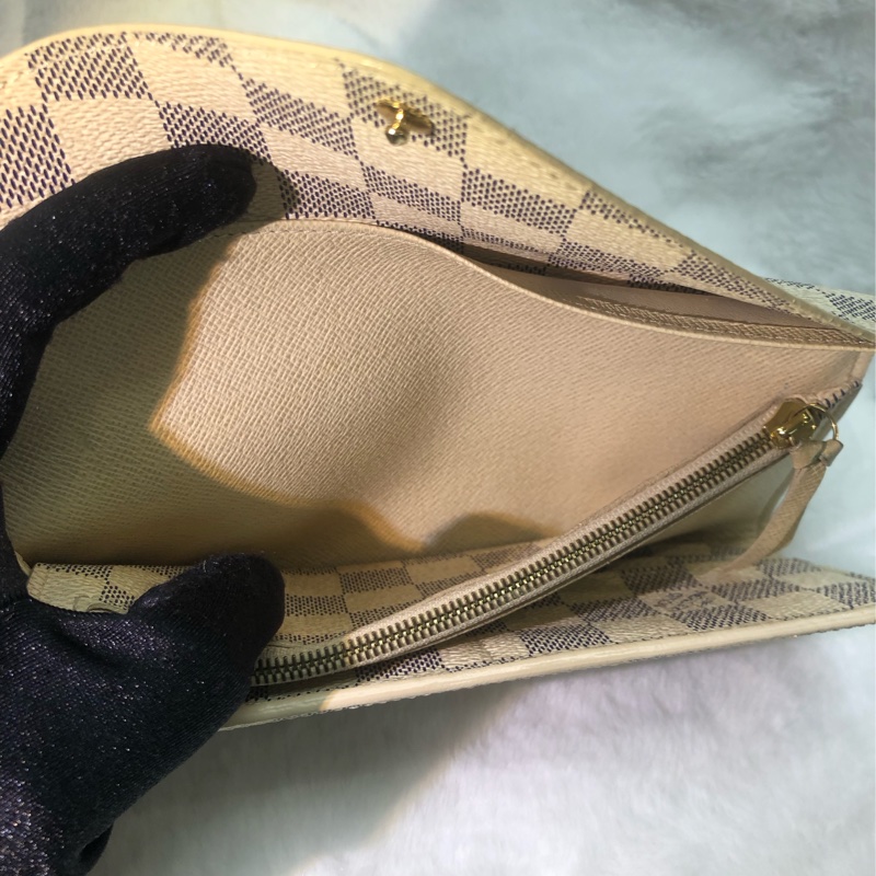 LV Damier Azur Sarah 白棋盤長夾XB534-22