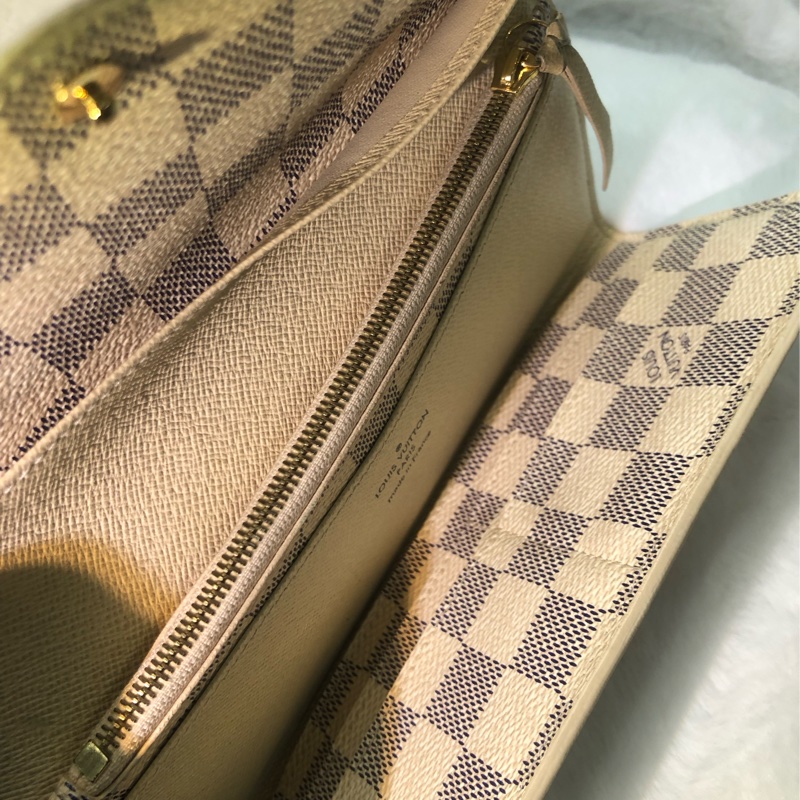 LV Damier Azur Sarah 白棋盤長夾XB534-25