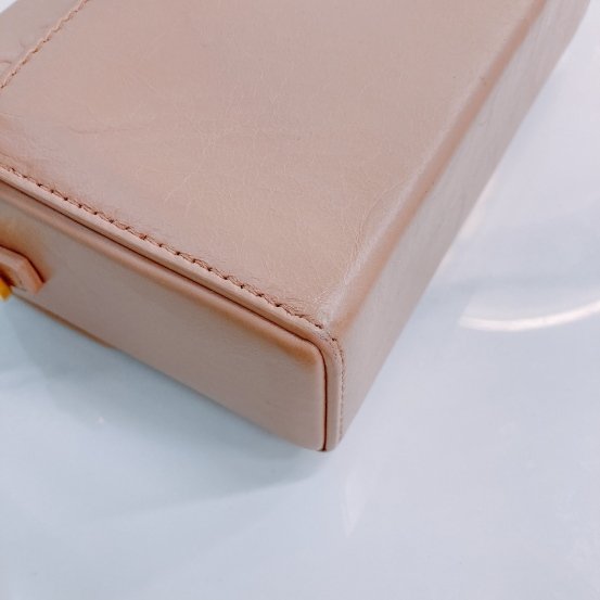 MS0450 Christian Dior 迪奧 裸色迷你蒙田包 Montaigne Box Mini Calfskin Nude-3