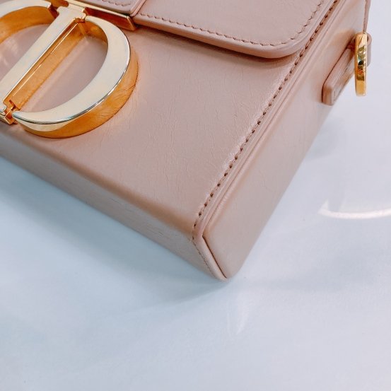 MS0450 Christian Dior 迪奧 裸色迷你蒙田包 Montaigne Box Mini Calfskin Nude-4