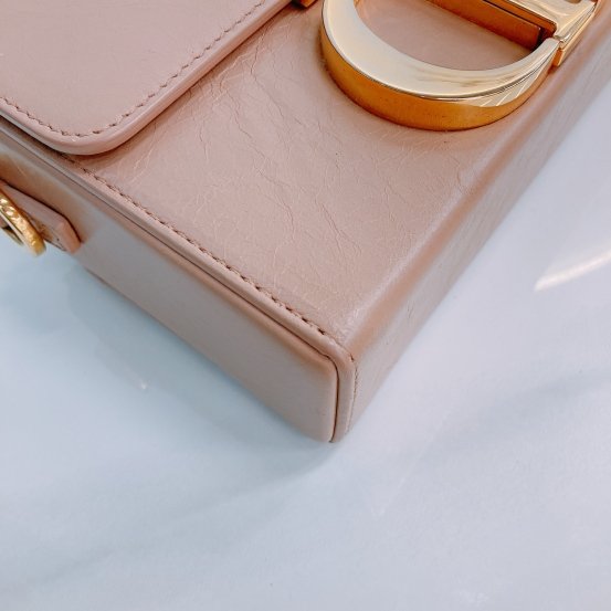 MS0450 Christian Dior 迪奧 裸色迷你蒙田包 Montaigne Box Mini Calfskin Nude-5