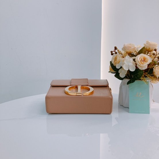 MS0450 Christian Dior 迪奧 裸色迷你蒙田包 Montaigne Box Mini Calfskin Nude-6