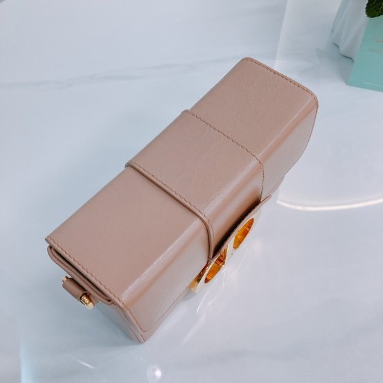 MS0450 Christian Dior 迪奧 裸色迷你蒙田包 Montaigne Box Mini Calfskin Nude-11