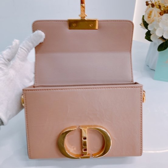 MS0450 Christian Dior 迪奧 裸色迷你蒙田包 Montaigne Box Mini Calfskin Nude-13