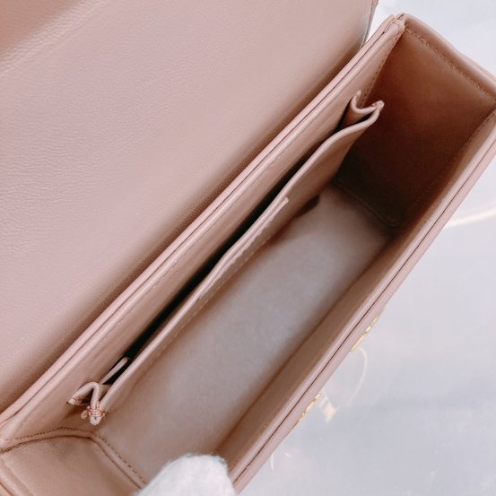 MS0450 Christian Dior 迪奧 裸色迷你蒙田包 Montaigne Box Mini Calfskin Nude-14