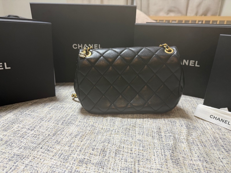 香奈兒Chanel香奈儿黑金24P黑白珐琅鏈條-1