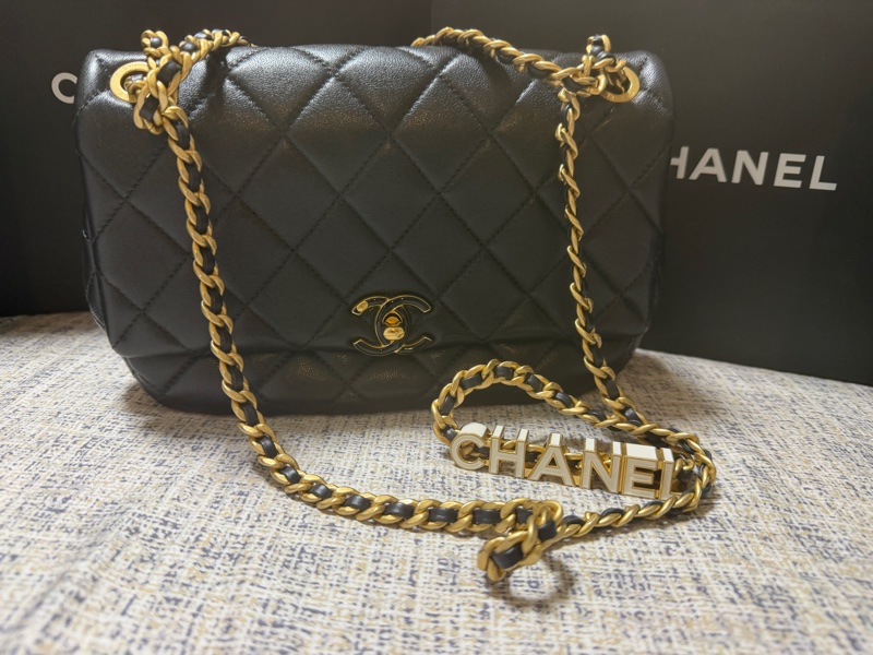 香奈兒Chanel香奈儿黑金24P黑白珐琅鏈條-3