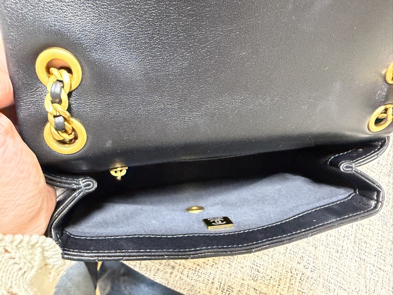 香奈兒Chanel香奈儿黑金24P黑白珐琅鏈條-5