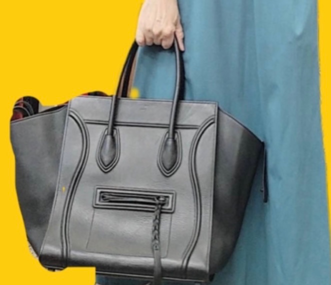 👜 Celine Luggage Phantom 黑色托特包 ✨ 經典大容量・日常耐用款 ✨-1