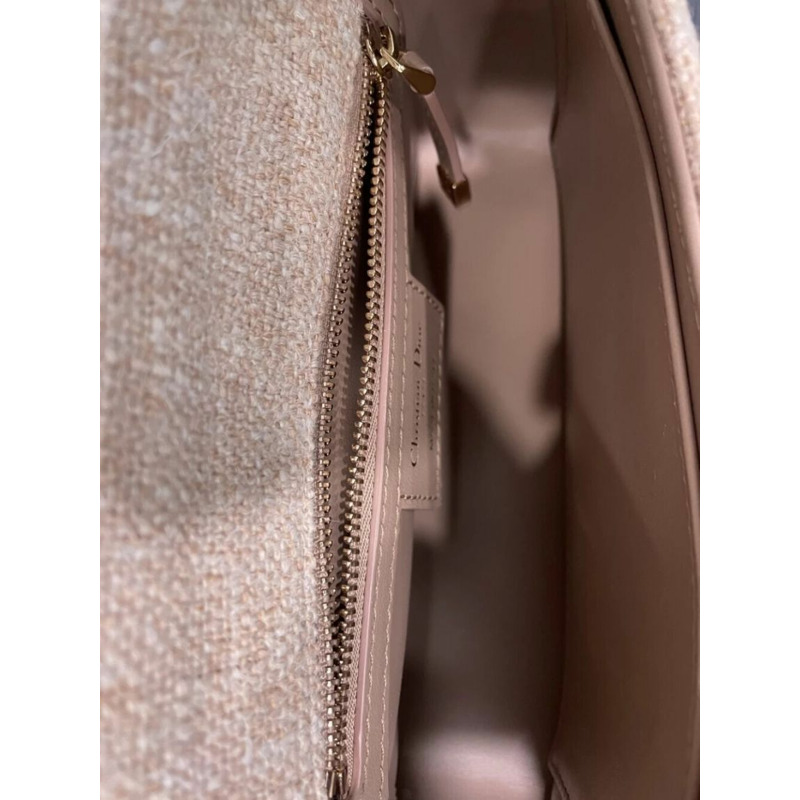 DIOR M9241JWEX 63E 亞麻卡羅包 玫瑰色-6