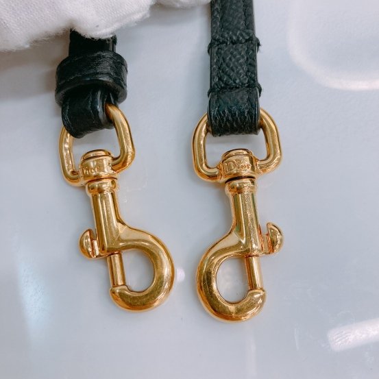 MS0451 Christian Dior 迪奧 黑色雙層拉鍊斜肩包 Double Pouch Crossbody Grained Calfskin Black-15