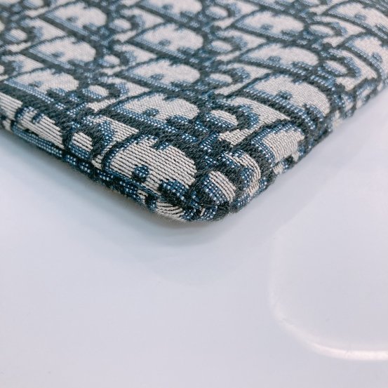 MS0453 Dior 迪奧 藍色老花手拿包 Pouch 29cm With Zipper Oblique Jacquard Blue-6