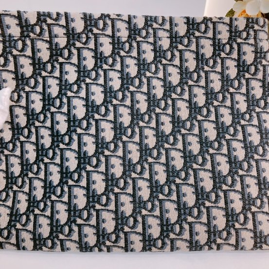 MS0453 Dior 迪奧 藍色老花手拿包 Pouch 29cm With Zipper Oblique Jacquard Blue-12