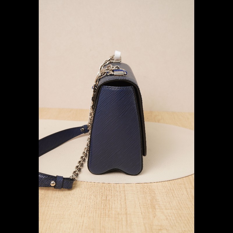 LV twist扭扭包中號藍色EPI壓紋牛皮-7