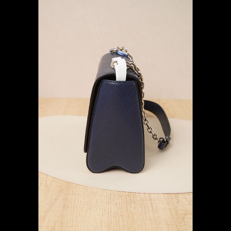 LV twist扭扭包中號藍色EPI壓紋牛皮-8