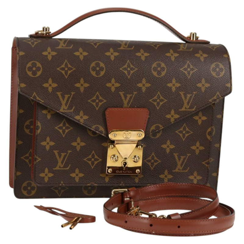 【日本直送】路易威登 Monogram Monceau 28 手提包 M51185 LV Auth TR38-0