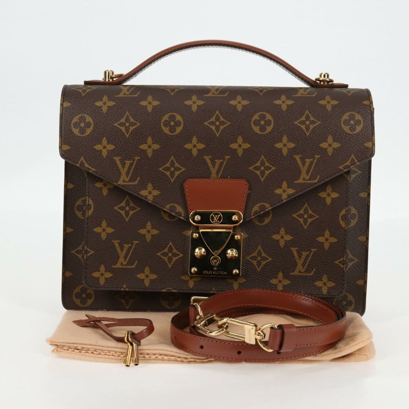 【日本直送】路易威登 Monogram Monceau 28 手提包 M51185 LV Auth TR38-25