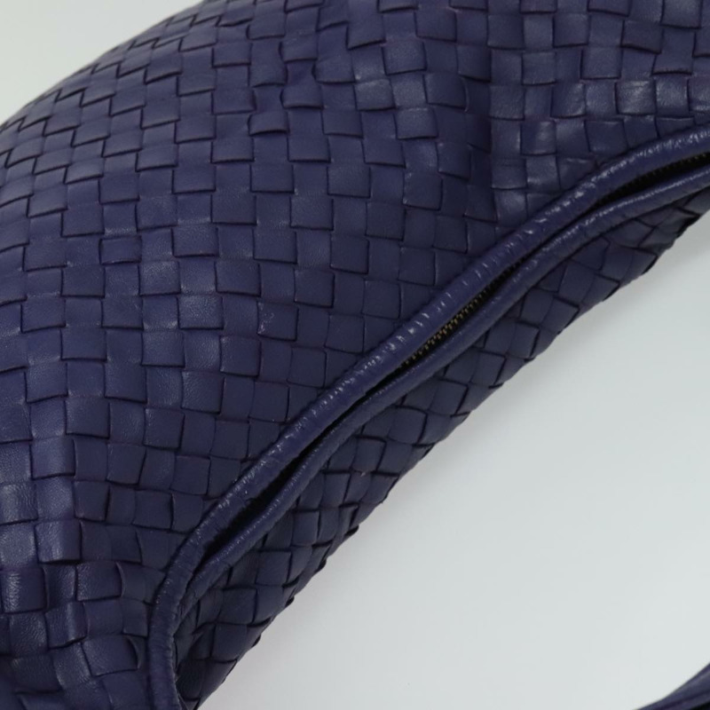 【日本直送】BOTTEGA VENETA INTRECCIATO 流浪漢單肩包皮革海軍金 115653 正品 TR78-4