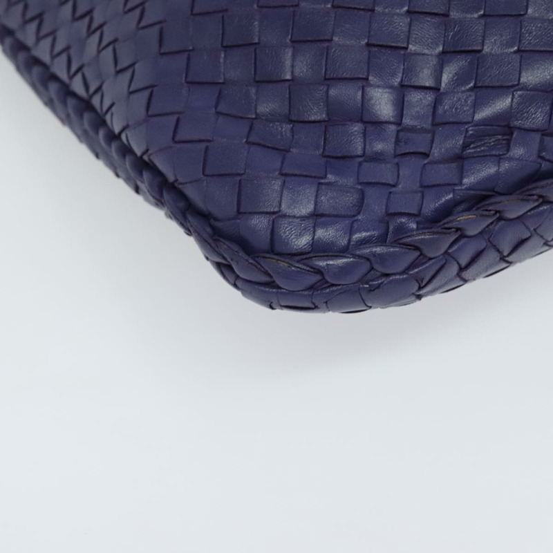 【日本直送】BOTTEGA VENETA INTRECCIATO 流浪漢單肩包皮革海軍金 115653 正品 TR78-8